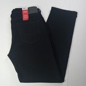Signature By Levi Strauss Straight Jeans Men's Size 32x30 Black Ultimate Flex
